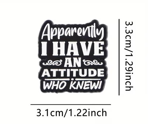 Assorted humorous enamel pin - assorted,