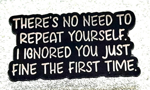 There need to - no,