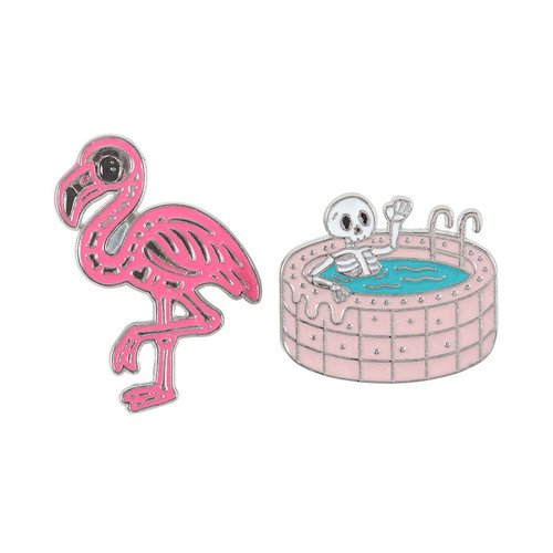 Dead cool skeleton flamingo - dead,
