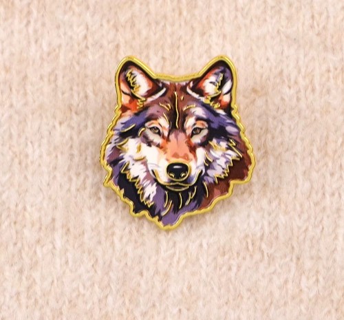 Cool wolf enamel - cool,