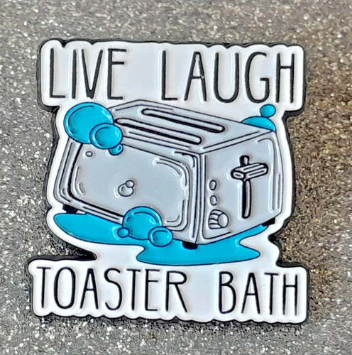 Live laugh toaster bath - live,