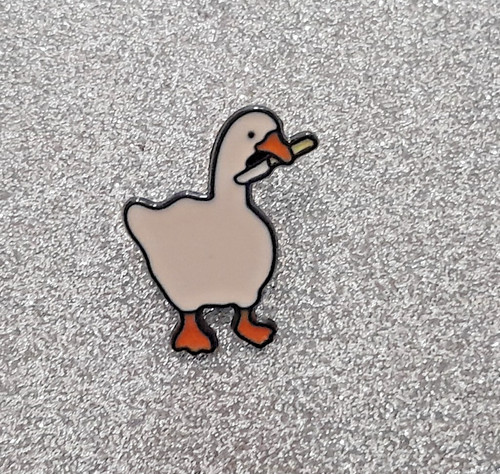 White goose with - goose, metal