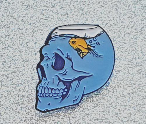 Cool funny skull fish bowl - funny,
