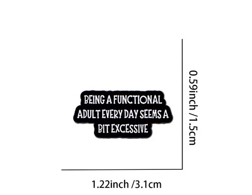 Assorted humorous enamel pin - assorted,