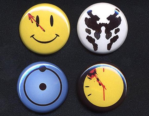 Watchmen badges four - four, button