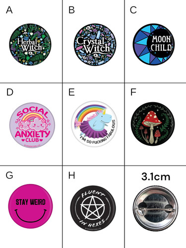 Alternative culture 1cm - alternative, pin